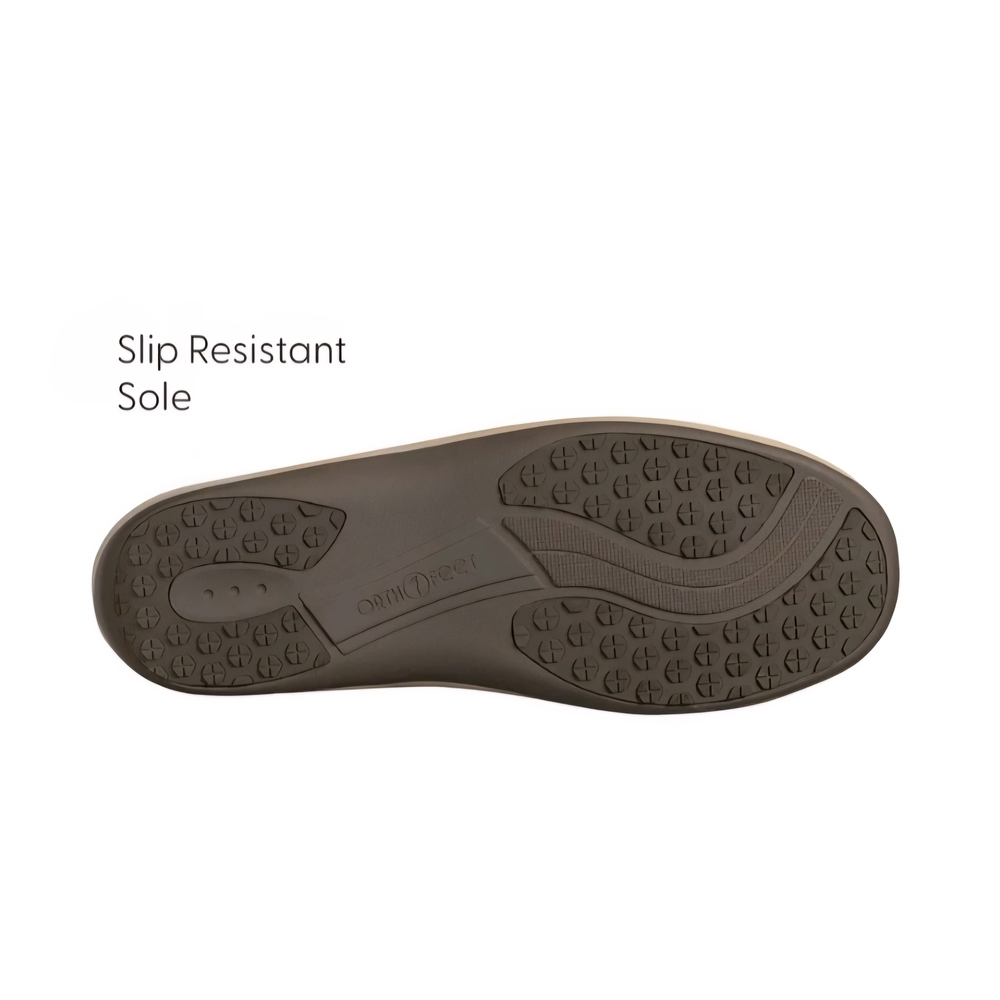 Orthofeet Women's Lorin Hands-Free Suede Slipper-Shoes Gray - Picture 4 of 9